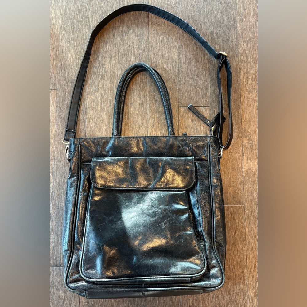 Latico Italy Leather Crossbody Tote Bag, Oversized, Made in Italy, Great Shape!